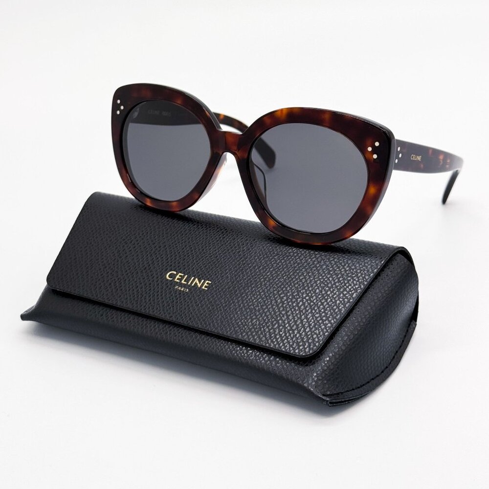 NEW CL40295F 52A CELINE SUNGLASSES HAVANA GREY EYEWEAR - Picture 2 of 9